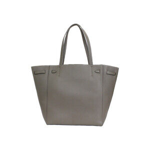 Celine Phantom Handbag Taupe Diaper Gray Leather Bag Greige Cabas Gray